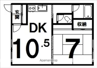 ル テール【2階】の間取り